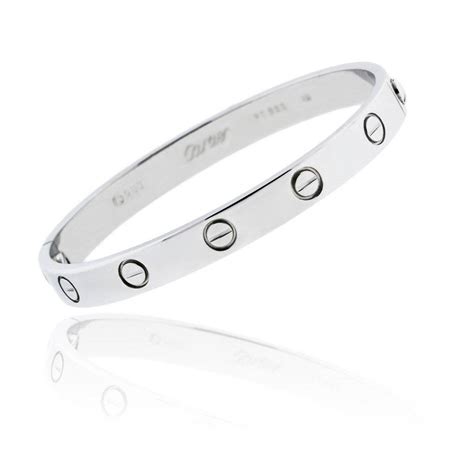 cartier love bracelet sterling silver|cartier bracciale love prezzo.